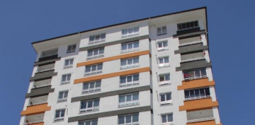 Kayseri'de 12 katl apartman, karantinaya alnd