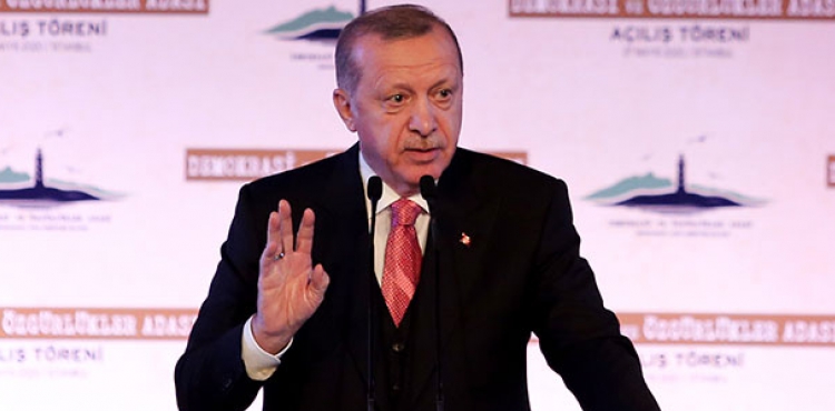 Cumhurbakan Erdoan'dan Demokrasi ve zgrlkler Adas al treninde nemli aklamalar