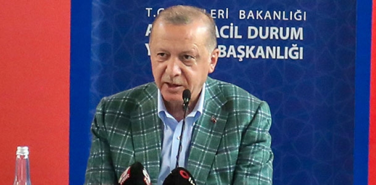 Cumhurbakan Erdoan afet blgesinde! 'Her trl zarar karlanacak' dedi destekleri tek tek aklad