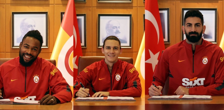 Galatasaray'da 3 imza