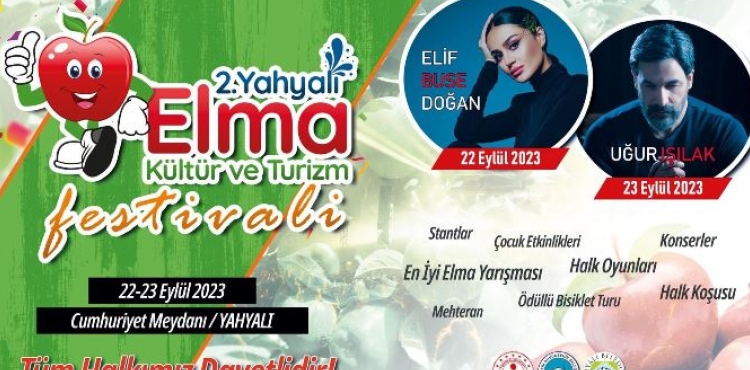 Yahyalda 2nci Yahyal Elma Kltr ve Turizm Festivali dzenlenecek