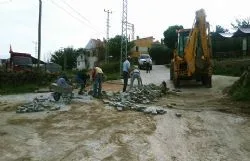 Çomaklı ve Sarıca Mahallelerinde Parke Çalışmaları