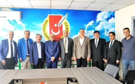Kayseri Ticaret Borsası’ndan Gazeteciler Cemiyetine Ziyaret