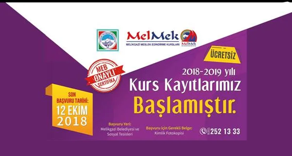 MELMEK Kurslarına Kayıtlar Başladı