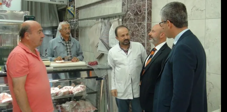 İl Başkanı Şaban Çopuroğlu Esnaf Ziyaretinde