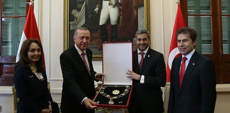 Cumhurbaşkanı Erdoğan'a Paraguay Devlet Nişanı
