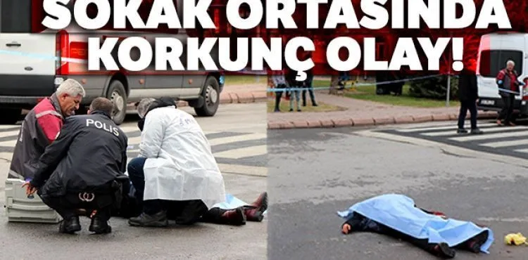 Kayseri'de sokak ortasında kadın cinayeti