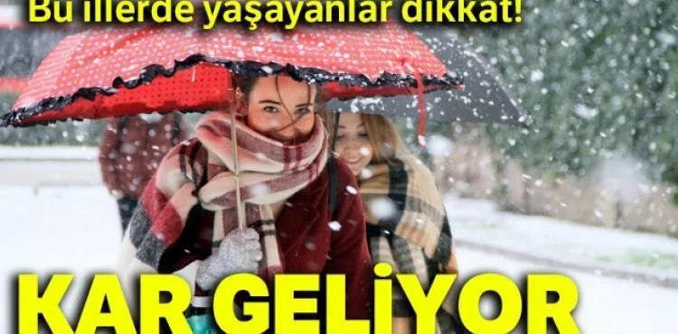 Bu illerde yaşayanlar dikkat! Kar geliyor... |10 Aralık yurtta hava durumu