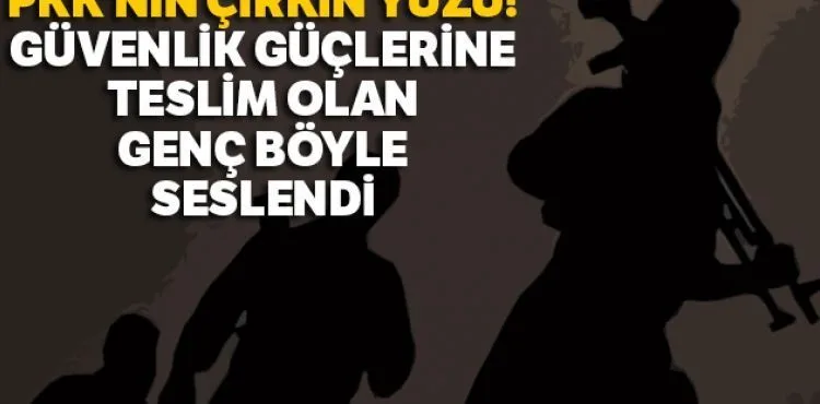 PKK'nın çirkin yüzü! Güvenlik güçlerine teslim olan gençten çağrı
