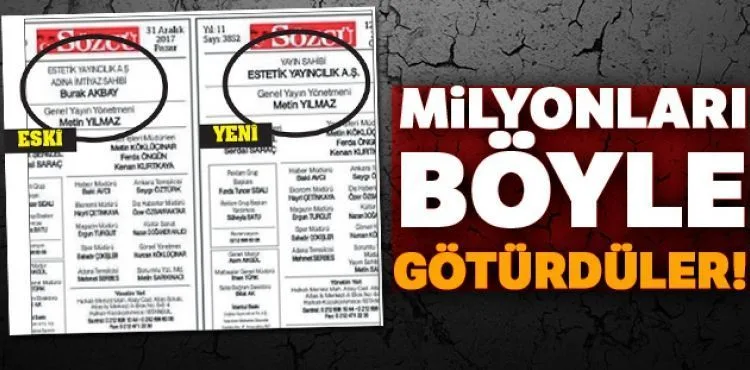 Milyonları böyle götürdüler!
