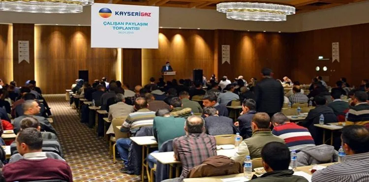 Kayserigaz'dan çalışan paylaşım toplantısı