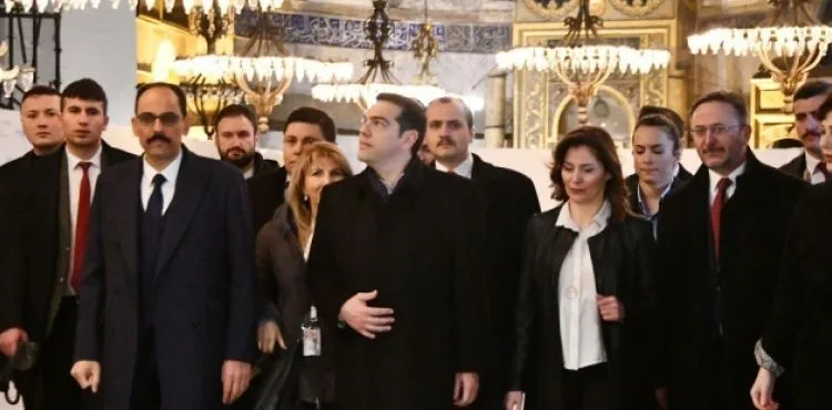 Yunanistan Başbakanı Çipras'tan Ayasofya'ya ziyaret