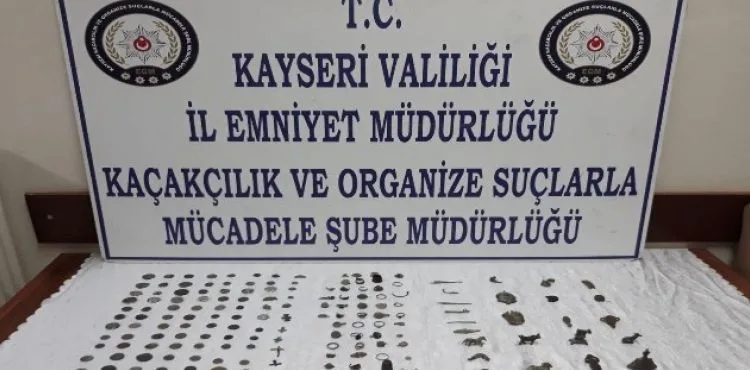 Oğeratonda 165 parça tarihi eser ele geçirildi