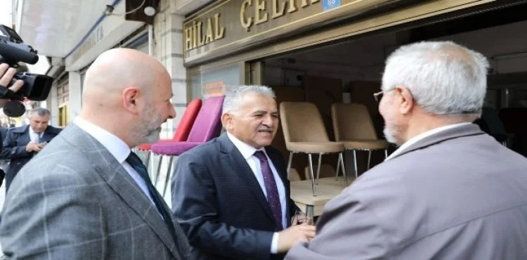 Büyükkılıç, Eski Sanayi Esnafını Ziyaret Etti
