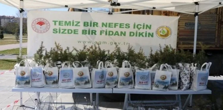 Kayseri Orman Bölge Müdürlüğü 10 Bin Fidan Dağıttı