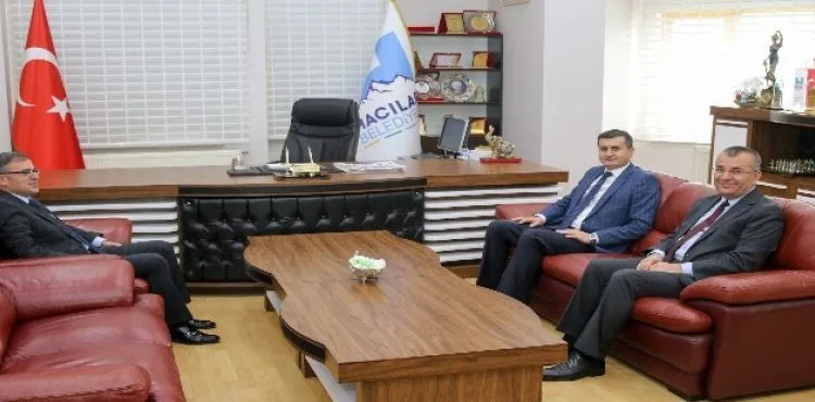 Akın ve Büyükbaş'tan Özdoğan'a hayırlı olsun ziyareti