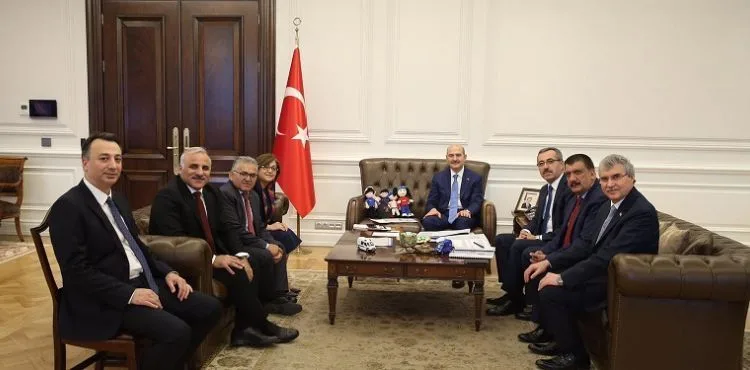 BAŞKAN BÜYÜKKILIÇ, BAKAN SOYLU İLE GÖRÜŞTÜ