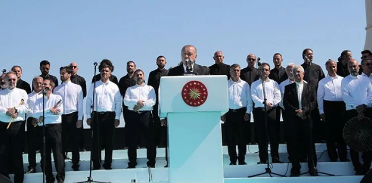 Çamlıca Camii'nin resmi açılışı Cumhurbaşkanı Erdoğan'ın katılımıyla yapıldı
