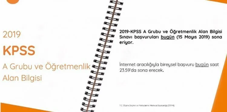 KPSS başvuruları için son gün