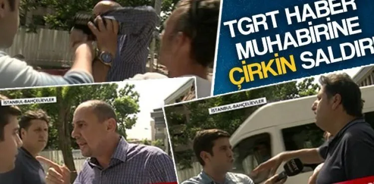 TGRT Haber ekibine canlı yayında çirkin saldırı