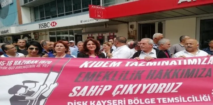 DİSK Bölge Temsilcisi Cumali Sağlam:”Emeklilik ve Sosyal Güvenlik Haklarımız İçin Mücadele Edeceğiz”