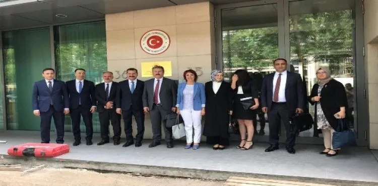 Başkan Dr. Mustafa Palancıoğlu AB Türkiye Cumhuriyeti Daimi Temsilcisi Büyükelçi Mehmet Kemal Bozay ile görüştü