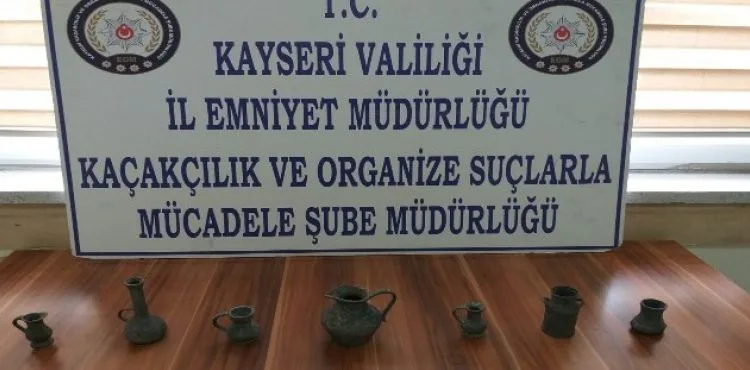 Kayseri polisinden tarihi eser kaçakçılarına darbe