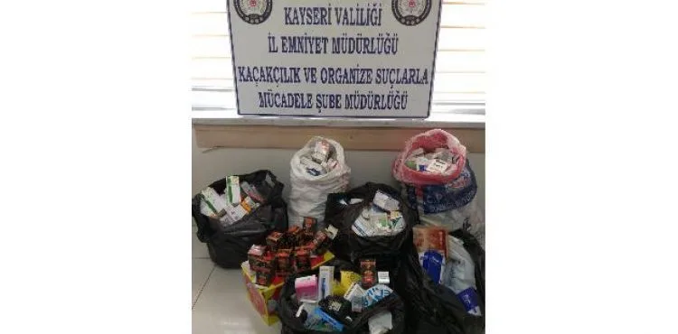 Kayseri'de çok sayıda kaçak cinsel içerikli hap ve ilaç ele geçirildi