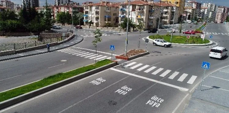 Talas'ta yaya çizgisi ve 'Önce Yaya' çalışması