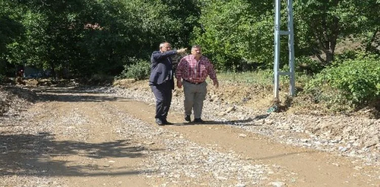 Başkan Öztürk, sel bölgesinde incelemelerde bulundu
