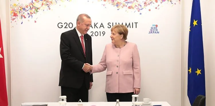 Cumhurbaşkanı Erdoğan, Merkel ile görüştü