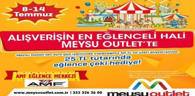 Meysu Outlet' te Eğlence Çeki Kampanyası