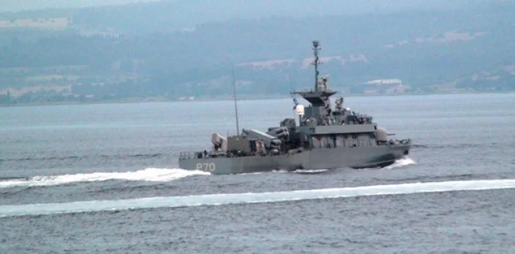 Yunan savaş gemisinde ilginç detay