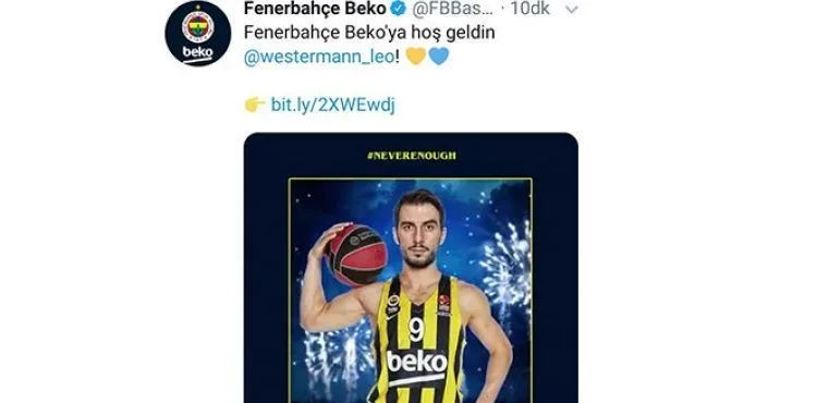 Fenerbahçe Beko, Westermann'ı açıkladı