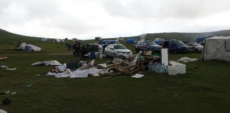 Erciyes'teki çadırlar kaldırılıyor