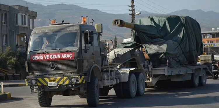 Suriye sınırına tank takviyesi