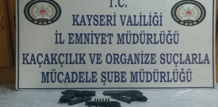 Kayseri'de silah kaçakçılığı operasyonu