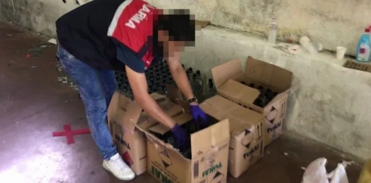 Jandarma'dan sahte içki operasyonu