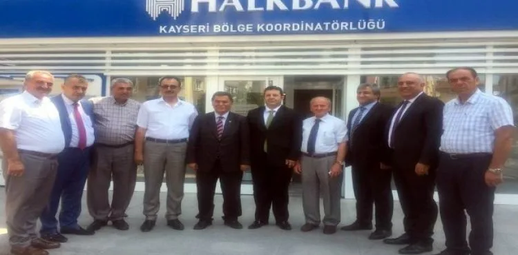 Esnaf ve Sanatkarlar Kredi ve Kefalet Kooperatifi Başkanı Alan, Halk Bankası'nı ziyaret etti