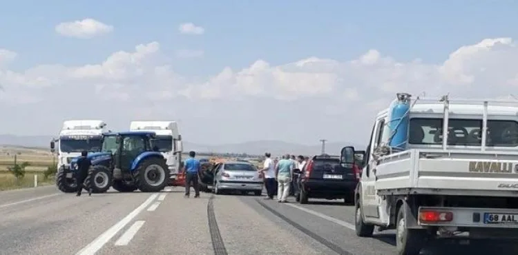 Tomarza-Kayseri karayolunda trafik kazası: 1 yaralı