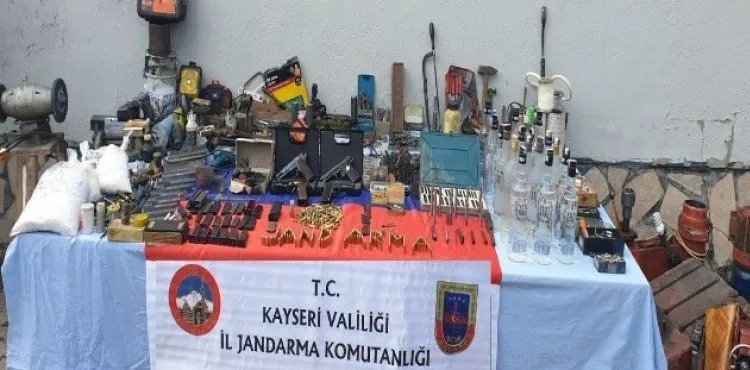 Kayseri'de silah imal ve ticaret yapan 1 kişi gözaltına alındı