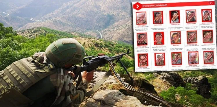 Aranan terörist listelerinden 175 milyon TL eksildi