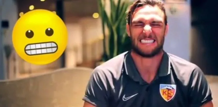 Kayserisporlu futbolcular emojileri gerçek hayata uyarladı