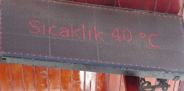 Kırıkhan'da termometreler 40 dereceyi gösterdi