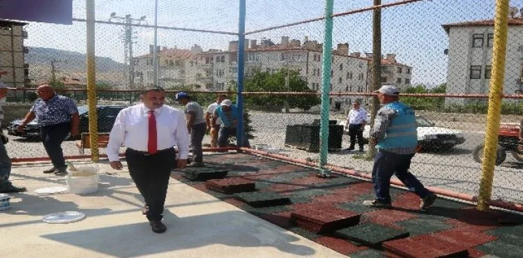 Başkan Mehmet Cabbar, Park Revize Çalışmalarını Yerinde İnceledi