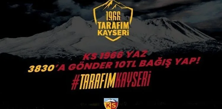 Kayserispor Bağış kampanyası başlattı