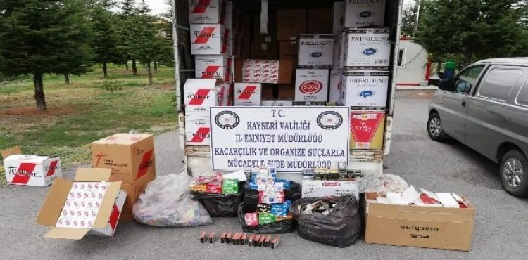 Kayseri emniyetinden dev tütün operasyonu