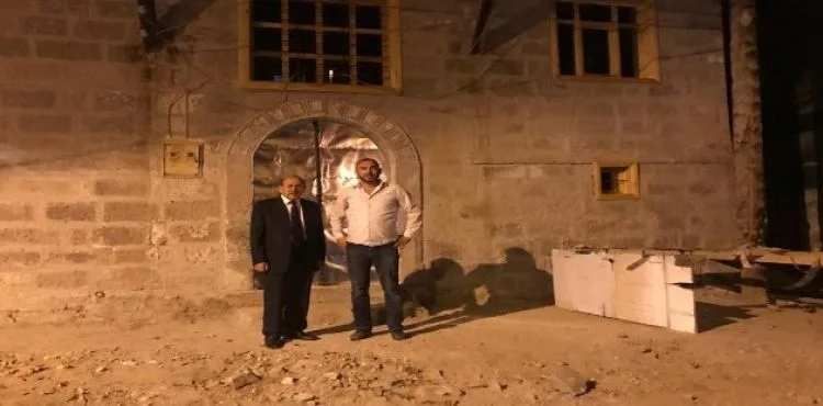 Burhan Kuzu Restorasyonu Devam Eden Tarihi Binada İncelemelerde Bulundu