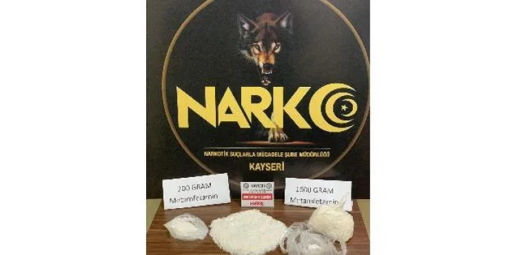 Boş arazide 1 kilo 800 gram metamfetamin bulundu