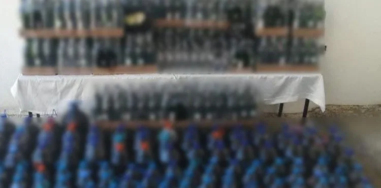 Evden çıkan bin 597 litre kaçak içki şok etti